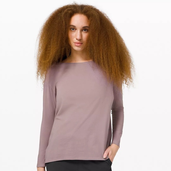 lululemon athletica Tops - lululemon Back in Action Long Sleeve, Size 4 in  Violet Verbena, NWOT
